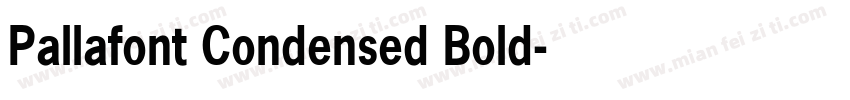 Pallafont Condensed Bold字体转换
